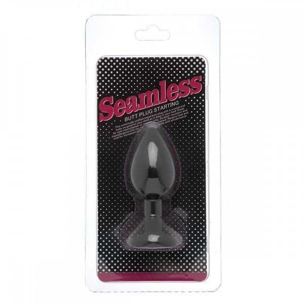 Анальная пробка Black Silicone Heart Violet S 32578123 фото
