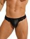 Мужские стринги Star Night с имитацией кожи и кружевом, чёрные, XL MP289-1/XL фото 3