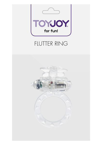 Эрекционное кольцо с вибрацией Flutter Ring Vibrating Transparant TJ10308-1 фото