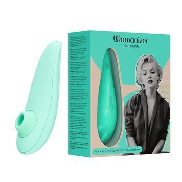 Вакуумний стимулятор клітора Womanizer Marilyn Monroe Mint W44005 фото