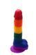 Райдужний фалоімітатор на присосці Dream toys Colourful Love Rainbow Dildo, 20 см х 3.8 см DT21693 фото 4