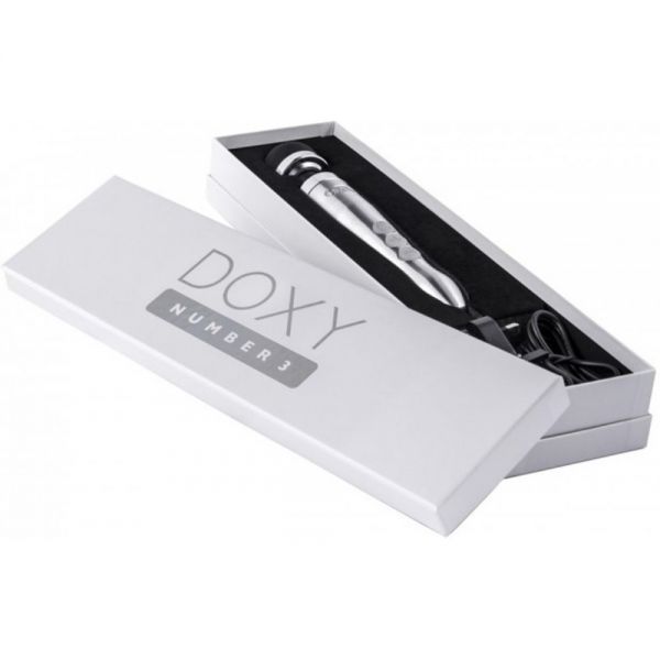 Вібромасажер-мікрофон DOXY Number 3 Satin Finish, Silver D453006 фото
