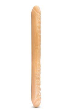 T330743 подвійний фалоімітатор B YOURS 18inch DOUBLE DILDO BEIGE T330743 фото