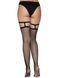 Панчохи в сіточку з чорними підв'язками Leg Avenue Thigh highs with garter top O/S 9701 фото 5