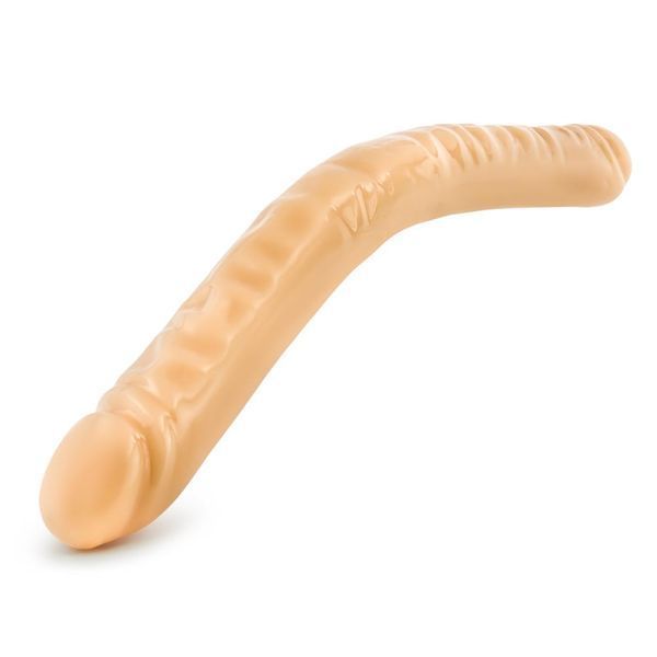 T330743 подвійний фалоімітатор B YOURS 18inch DOUBLE DILDO BEIGE T330743 фото