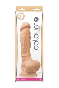 Фалоімітатор силікон NS Novelties COLOURS PLEASURES 7'' DILDO WHITE T280974 фото