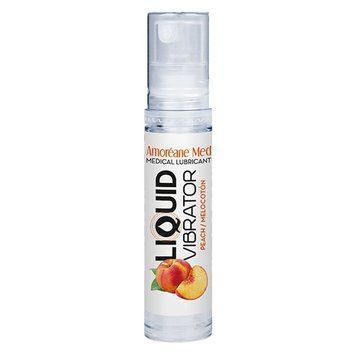 Вібруючий лубрикант з ароматом персика Amoreane Med Liquid Vibrator на водній основі, 10 мл AM60125 фото