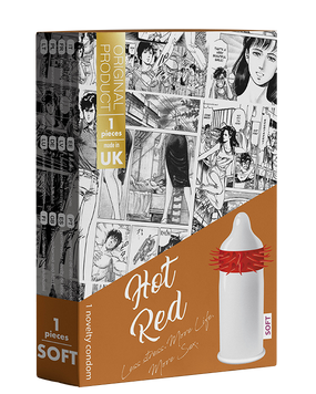 Презерватив із стимулюючими вусиками EGZO Hot Red латексний 461108 фото