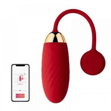 Віброяйце Svakom Ella Red з функцією управління смартфоном S420002 фото