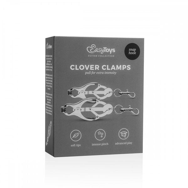 Зажимы для сосков EasyToys Clover Clamps With Clips ET65594 фото
