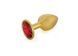 Анальная пробка Gold Metal Red, M 820137 фото 1
