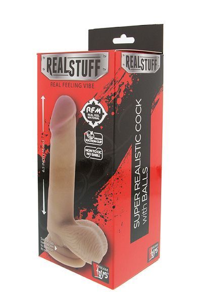 Фалоімітатор REALISTX 6.5 INCH DONG W. SCROTUM DT20890 фото