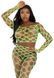 Комплект топ та легінси Leg Avenue Never Say Never у велику сіточку, салатовий, One Size LA86643 фото 2