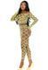 Комплект топ та легінси Leg Avenue Never Say Never у велику сіточку, салатовий, One Size LA86643 фото 4