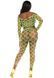 Комплект топ та легінси Leg Avenue Never Say Never у велику сіточку, салатовий, One Size LA86643 фото 5