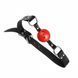 F61402 кляп з екошкіри Loveshop BREATHABLE BALL Gag BLACK / RED F61402 фото 1