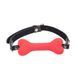 Кляп-косточка красная Chisa Behave! Doggle Bone Bit Gag с черным ремешком 32365 / CN-634132365 фото 2