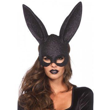 Блискуча маска кролика Leg Avenue Glitter masquerade rabbit mask O/S 3760 фото