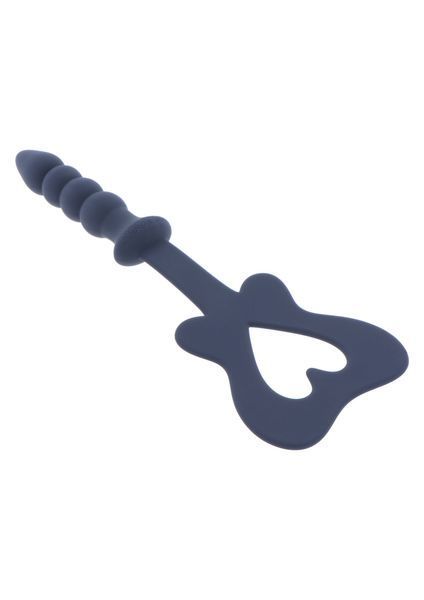 Силіконова шльопанка з тримачем у вигляді анальної пробки Taboom Silicone Supreme, синій TB17357 фото