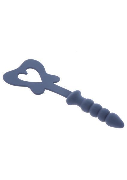 Силіконова шльопанка з тримачем у вигляді анальної пробки Taboom Silicone Supreme, синій TB17357 фото