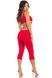 Комбінезон з відкритим плечем Pink Lipstick One Shoulder Cropped Catsuit, червоний, S/M 7227035REDSM фото 2