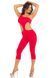 Комбінезон з відкритим плечем Pink Lipstick One Shoulder Cropped Catsuit, червоний, S/M 7227035REDSM фото 1