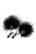 Зажимы для сосков с перьями GP FEATHER NIPPLE CLAMPS BLACK T520118 фото 1