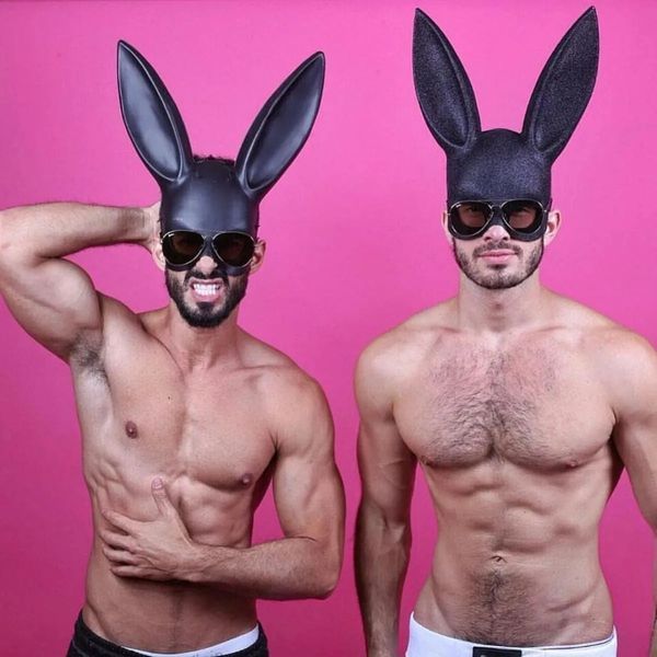 Блискуча маска кролика Leg Avenue Glitter masquerade rabbit mask O/S 3760 фото