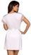Пеньюар білий з рожевим мереживом Obsessive Girlly, S/M 411172 фото 2