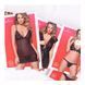Пеньюар білий з рожевим мереживом Obsessive Girlly, S/M 411172 фото 9
