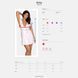 Пеньюар білий з рожевим мереживом Obsessive Girlly, S/M 411172 фото 7