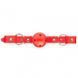 F61401 Кляп из экокожи BREATHABLE BALL GAG RED F61401 фото 2
