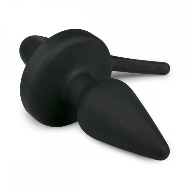 Анальная пробка силиконовая с имитацией собачьего хвоста Easytoys Dog Tail Plug 30 см, черная ET29010 фото
