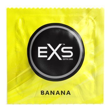 Презервативи Exs Banana зі смаком банана, стандартного розміру (ціна за 5 шт.) EXS102429 фото