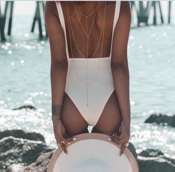 Ланцюжок для спини Bijoux Indiscrets Magnifique Back and Cleavage Chain - Gold, прикраса для тіла В0266 фото