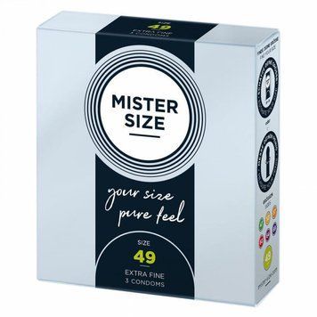 Презервативи ультратонкі Mister Size латексні, 49 мм (ціна за упаковку, 3 шт.) 4136660000 фото
