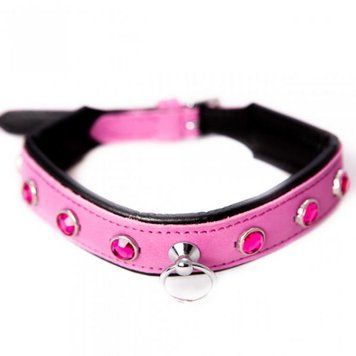 Нашийник Leather Jewel, Pink F61243 фото