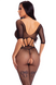 Комбинезон Pink Lipstick Amplify Crotchless, O/S, в мелкую сетку, черный 7227046BLK фото 4