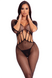 Комбинезон Pink Lipstick Amplify Crotchless, O/S, в мелкую сетку, черный 7227046BLK фото 3