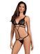 Боді ажурний напівпрозорий Obsessive Mixty teddy чорний, L/XL 410230 фото 1