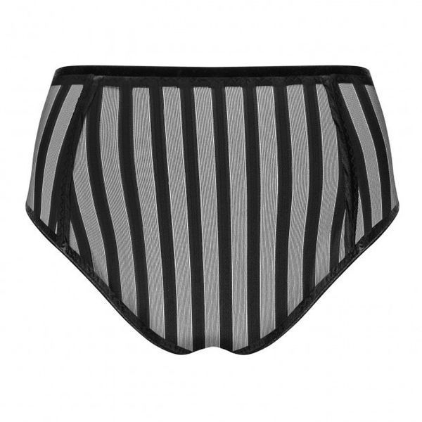 Комплект Noir Handmade бюстгальтер з високою горловиною та трусики, чорний, XL 121418-3 фото