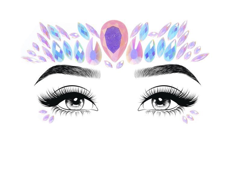 Наклейки для лица Leg Avenue Freesia face jewels sticker O/S LA0121S фото