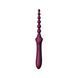 Вібратор двосторонній універсальний ZALO BESS 2 Velvet Purple з 4 насадками та нагріванням, фіолетовий ZL03102 фото 6
