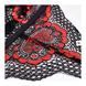 Боді Obsessive Megies з стрепами, що перехрещуються, чорно-червоний, L/XL 410643 фото 5