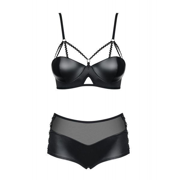 Комплект Obsessive Leatheria 2-pcs set black, S/M 410149 фото