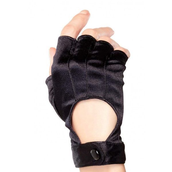 Рукавички без пальців чорні Leg Avenue Fingerless Motercycle Gloves O/S A1039 фото