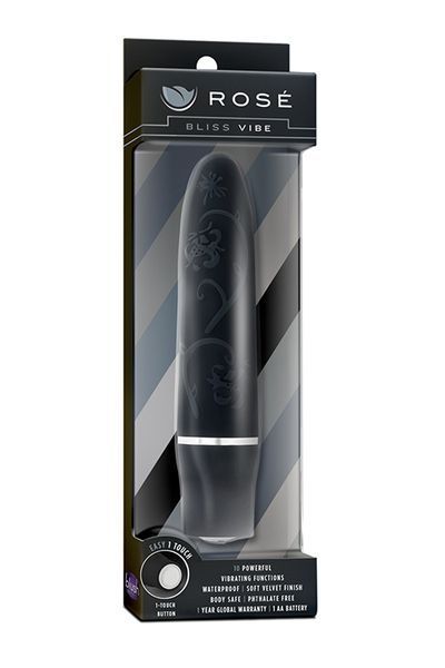 Міні вібратор BLUSH ROSE BLISS VIBE BLACK T330275 фото