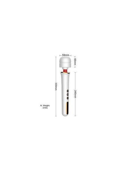 Вібратор-мікрофон білий Massager Super Powerful 10 Function BS22011 фото