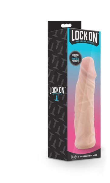 Реалистичная насадка LOCK ON 8INCH REALISTIC LOCK ON DILDO T331325 фото