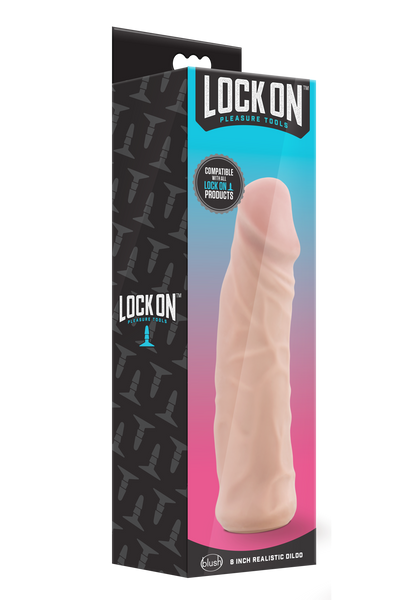 Реалистичная насадка LOCK ON 8INCH REALISTIC LOCK ON DILDO T331325 фото